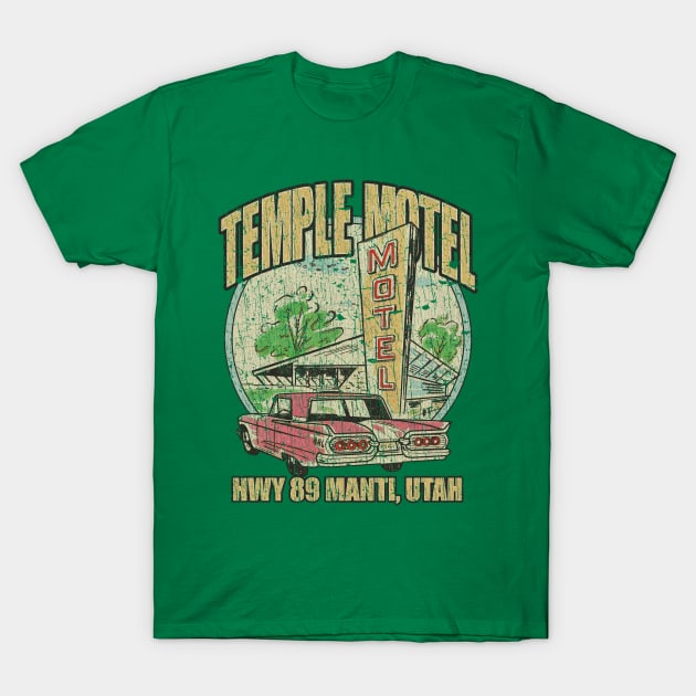 Temple Motel Manti, Utah 1959 T-Shirt by JCD666